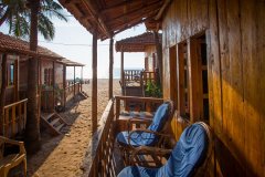 Galaxy Inn Agonda Beach Partial Sea View Beach Huts Balcony View 